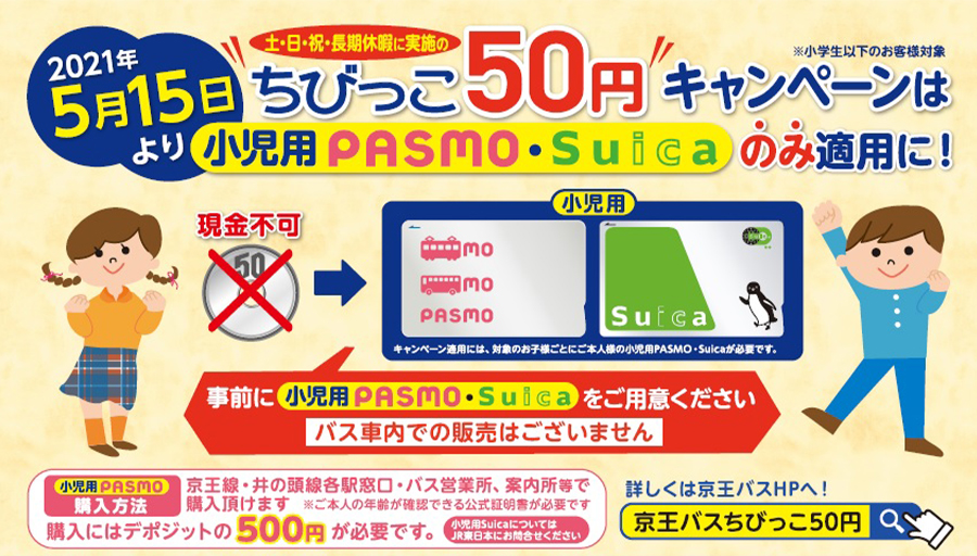 ちびっこ50円 京王バス