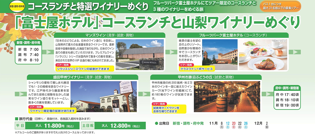 バスツアー 京王バス