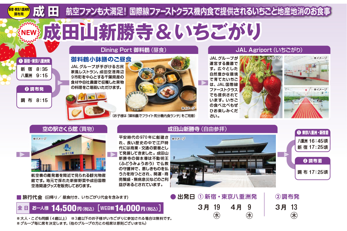 成田山新勝寺&いちごがり